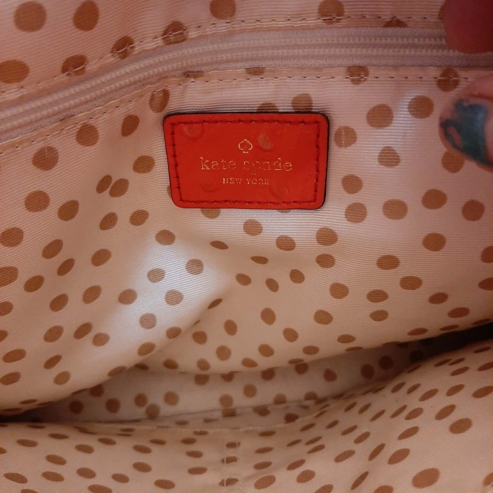 KATE SPADE Wellsley Orange "Martine" Satchel 5 Pc Set - Picture 10 of 16